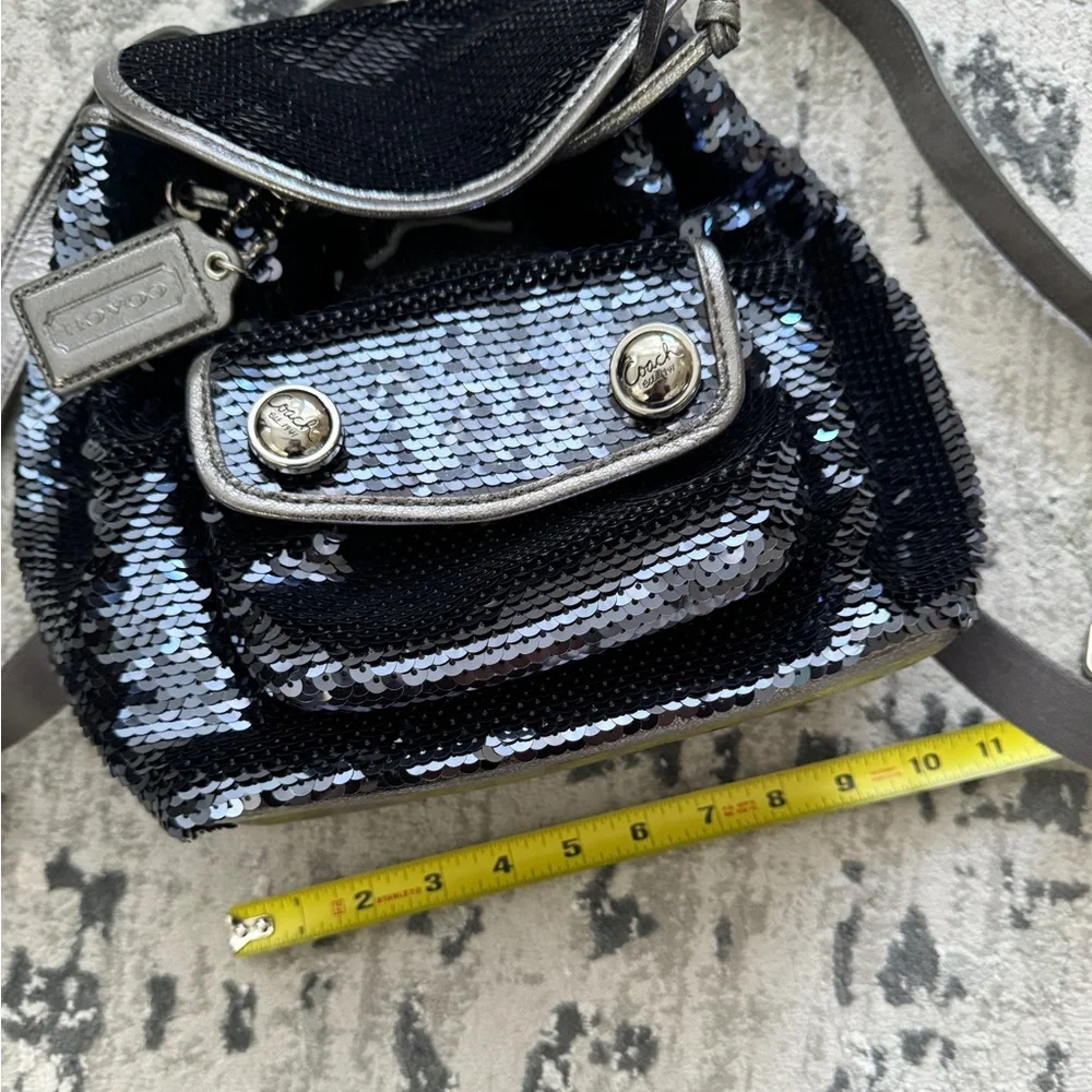 Y2K Coach Limited Edition Poppy Sequin Backpack NWT